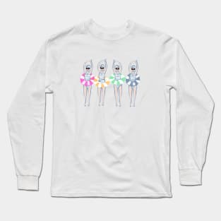 Modern Artistic Swimmers Long Sleeve T-Shirt